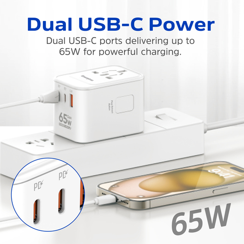 מתאם שקע בין-לאומי ETC650 65W – Energizer