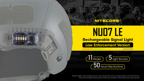 פנס גוף צ'קלקה משטרתי לביש NU07LE - NITECORE