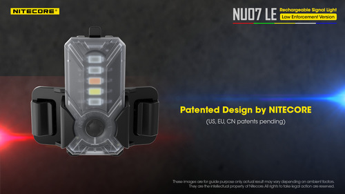 פנס גוף צ'קלקה משטרתי לביש NU07LE - NITECORE