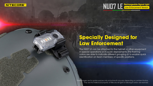 פנס גוף צ'קלקה משטרתי לביש NU07LE - NITECORE