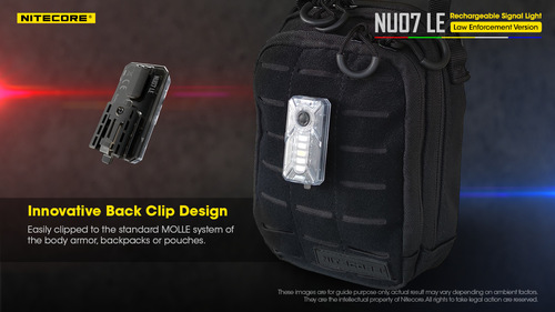 פנס גוף צ'קלקה משטרתי לביש NU07LE - NITECORE