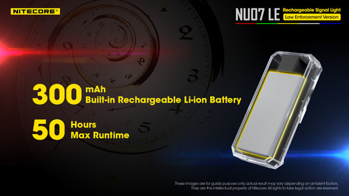 פנס גוף צ'קלקה משטרתי לביש NU07LE - NITECORE