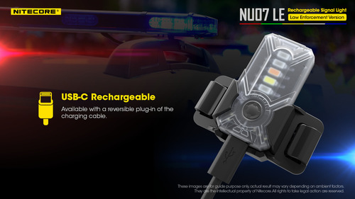 פנס גוף צ'קלקה משטרתי לביש NU07LE - NITECORE