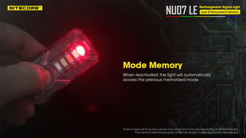 פנס גוף צ'קלקה משטרתי לביש NU07LE - NITECORE