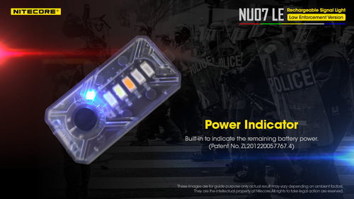 פנס גוף צ'קלקה משטרתי לביש NU07LE - NITECORE