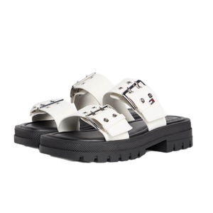 כפכף TOMMY JEANS מידות 36-41 לנשים בגוון שמנת עם אבזמים