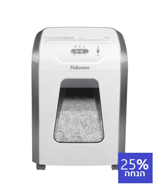 מגרסת נייר 15 דף פלט פתיתים  Fellowes Powershred 15C-W
