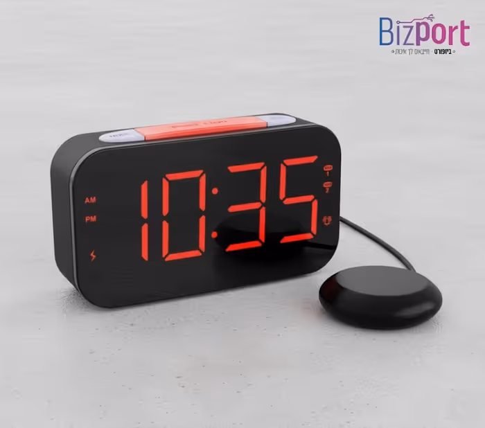 שעון מעורר עוצמתי עם רטט BIZPORT AC-1 ביזפורט