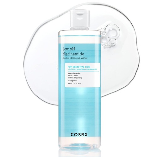 לחות עם חומצה היאלורונית  Cosrx Low pH Niacinamide Micellar Cleansing Water 400 ml