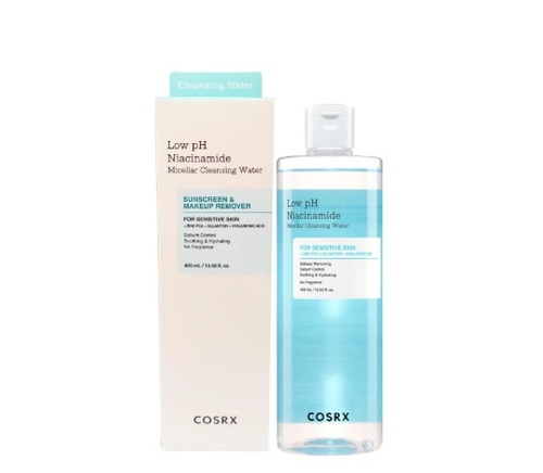 לחות עם חומצה היאלורונית  Cosrx Low pH Niacinamide Micellar Cleansing Water 400 ml