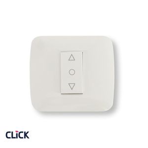 מפסק תריס (6 מגעים)  CLICK Q לקופסא עגולה (55) מתח/זרם 230/16A בצבע לבן 