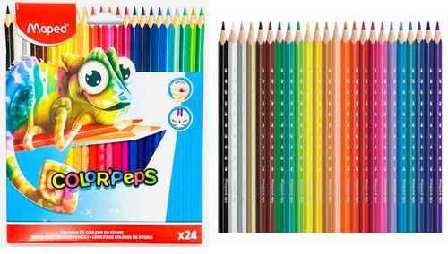 עפרונות צבעוניים 24 יח maped