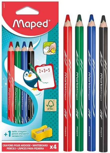 עפרונות צבע ללוח מחיק maped