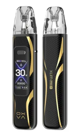 OXVA XLIM PRO 3 POD KIT PRO CARBON | אוקסבה אקסלים פרו 3 קרבון שחור מוזהב