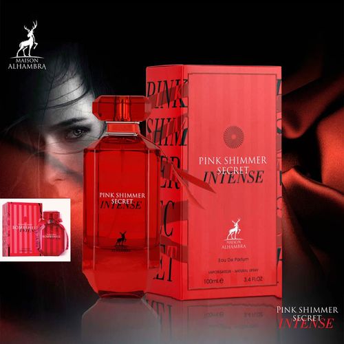 Pink Shimmer Secret Intense By Maison Alhambra (Bombshell Intense Victoria's Secret) 100 ML EDP