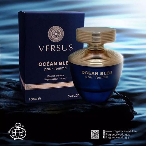 Versus Ocean Bleu Pour Femme by Fragrance World (Versace Pour Femme Dylan Blue) 100 ML EDP