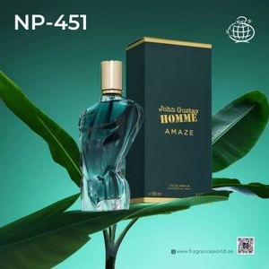 John Gustay Homme Amaze By Fragrance World בהשראת Le Beau Jean Paul Gaultier 100 ML EDP