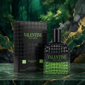 Valentine Man Green Fragrance Deluxe בהשראת Valentino Uomo Born in Roma Green Stravaganza 100 ML EDP