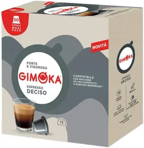 50 קפסולות תואמות Nespresso Gimoka Espresso Deciso