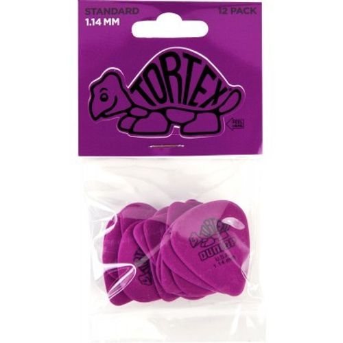 מארז 12 מפרטים DUNLOP TORTEX STD 1.14 JIM DUNLOP