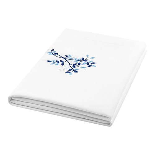 מפה בשילוב רקמה כחול 160-500