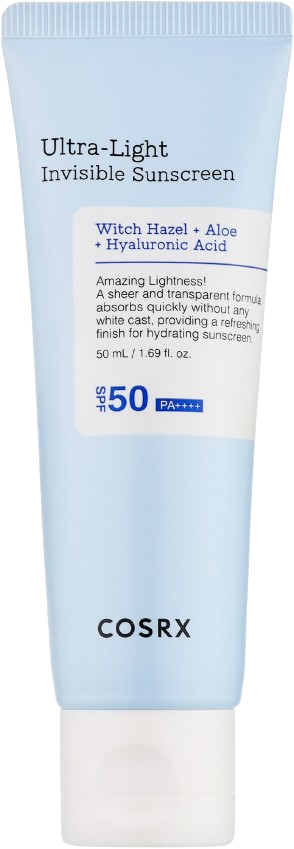 Cosrx Ultra-Light Invisible Sunscreen SPF50 50ML קוסרקס קרם הגנה שקוף במרקם אולטרה קל