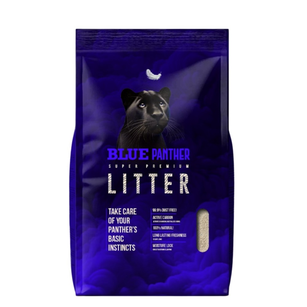בלו פנתר חול לחתול קרבון בייבי פאודר 10 ליטר