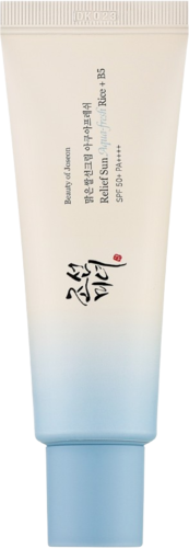 Beauty Of Joseon Relief Sun Aqua-Fresh Rice + B5 SPF50 50ML ביוטי אוף ג'וייסון תחליב הגנה לפנים עם תמצית אורז וויטמין בי5