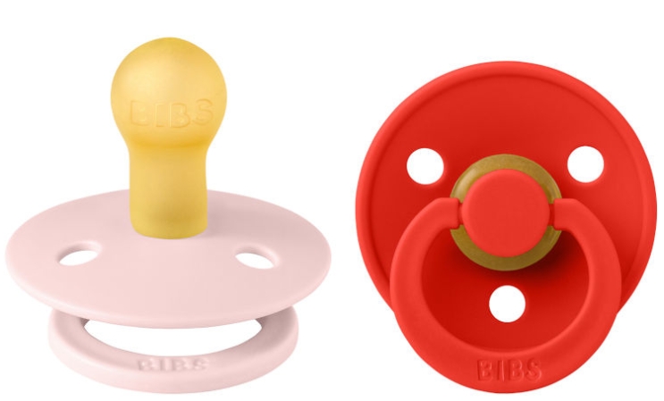 זוג מוצצי לטקס Colour מידה 1 אדום/ורוד 0+ חודשים BIBS
