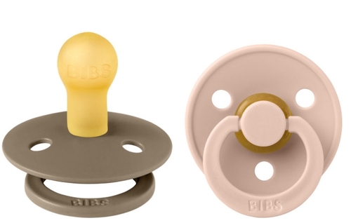 זוג מוצצי לטקס Colour מידה 1 חום/ורוד 0+ חודשים BIBS