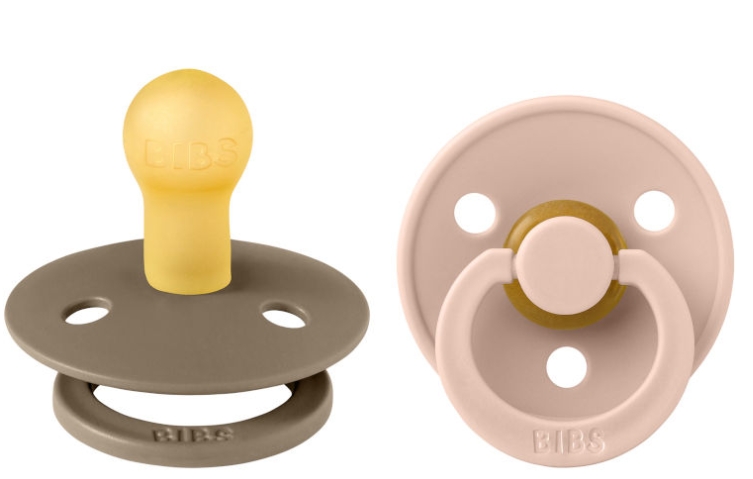 זוג מוצצי לטקס Colour מידה 1 חום/ורוד 0+ חודשים BIBS