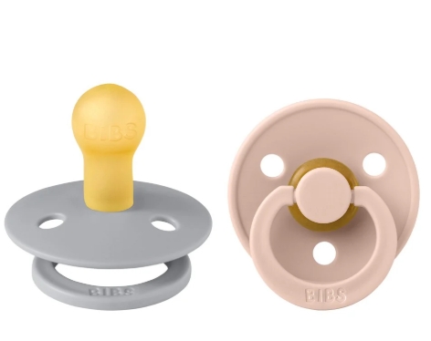 זוג מוצצי לטקס Colour מידה 1 אפור/ורוד 0+ חודשים BIBS