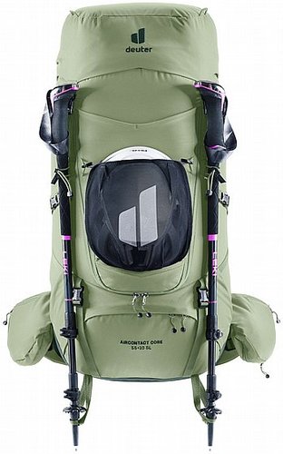 תרמיל מסע (נשים) - Deuter Aircontact Core 55+10 SL - ירוק