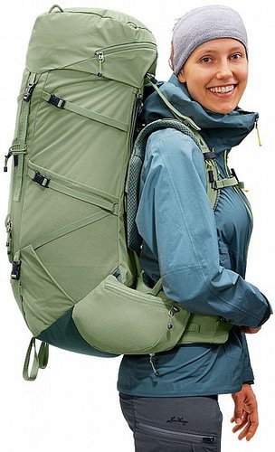 תרמיל מסע (נשים) - Deuter Aircontact Core 55+10 SL - ירוק