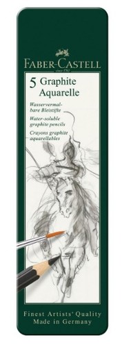 סט של 5 עפרונות גרפיט אקוורל GRAPHITE AQUARELLE 