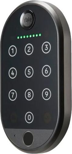 מנעול חכם לדלת Linus L2 + קודן טביעת אצבע KeyPad 2 מבית Yale - צבע כסוף 