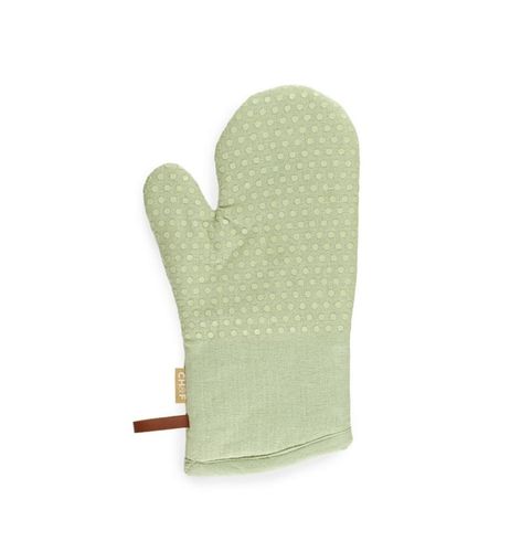 כפפות תנור כותנה וסילקון צבע ירוק CHEF - glove