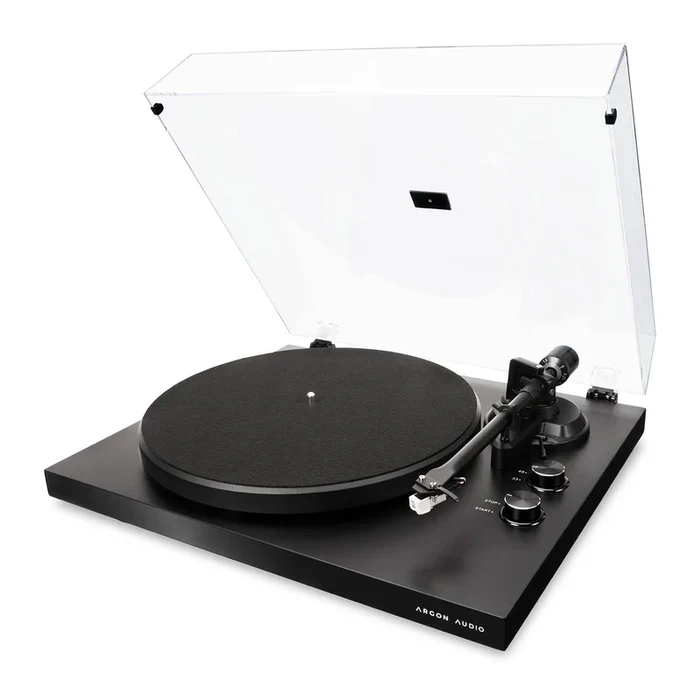 פטיפון דיוקרטיבי צבע שחור ARGON TURNTABLE ARGTTMK2BK MK2 