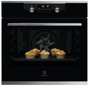 תנור פירוליטי רב תכליתי 72 ליטר דגם Electrolux EOP5322X אלקטרולוקס זכוכית שחורה בשילוב נירוסטה