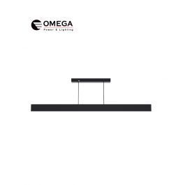 פרופיל תלוי CCT 40W Linea שחור OMEGA 1200mm