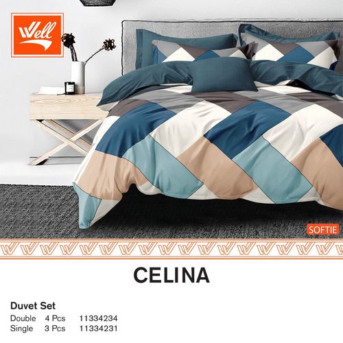סט מצעים יחיד 100% סאטן אל-קמט SOFTIE CELINA