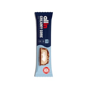 ALL IN CREAMY CORE חטיף חלבון שוקולד חלב במילוי קרם שקדים וקוקוס 42 גרם