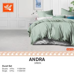 סט מצעים זוגי 180 100% סאטן אל-קמט SOFTIE ANDRA