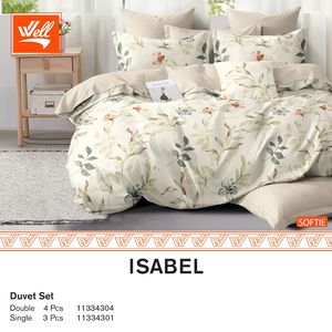 סט מצעים זוגי 180 100% סאטן אל-קמט SOFTIE ISABEL