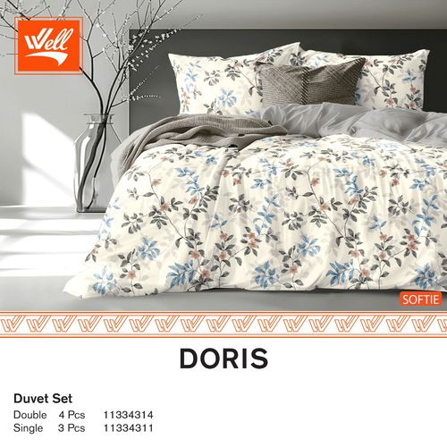 סט מצעים זוגי 180 100% סאטן אל-קמט SOFTIE DORIS