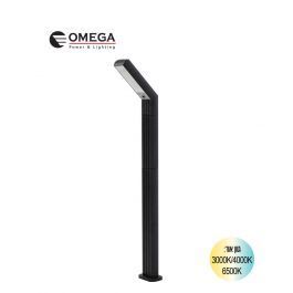 עמודון תאורה סולארי SUNLIGHT לגינה 10W +פאנל סולארי  OMEGA CCT