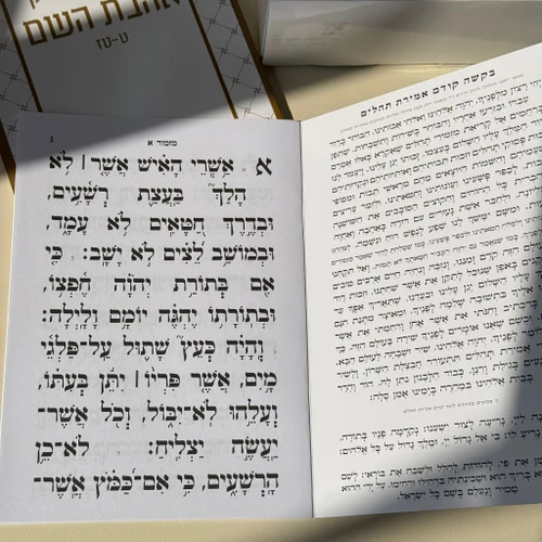 תהילים מחולק דגם מסגרת - ענק