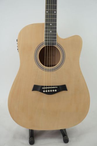 גיטרה אקוסטית מוגברת CUTWAY כולל נרתיק INIESTA PH41C - דיל טיקטוק!