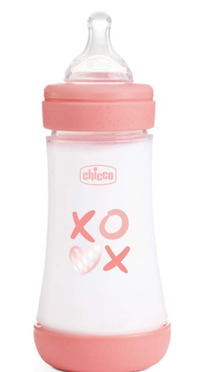 בקבוק האכלה לתינוק Perfect 5 ‏240 מ״ל ורוד Chicco