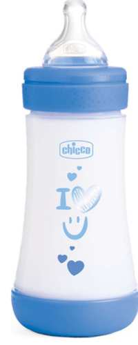 בקבוק האכלה לתינוק Perfect 5 ‏300 מ״ל כחול Chicco